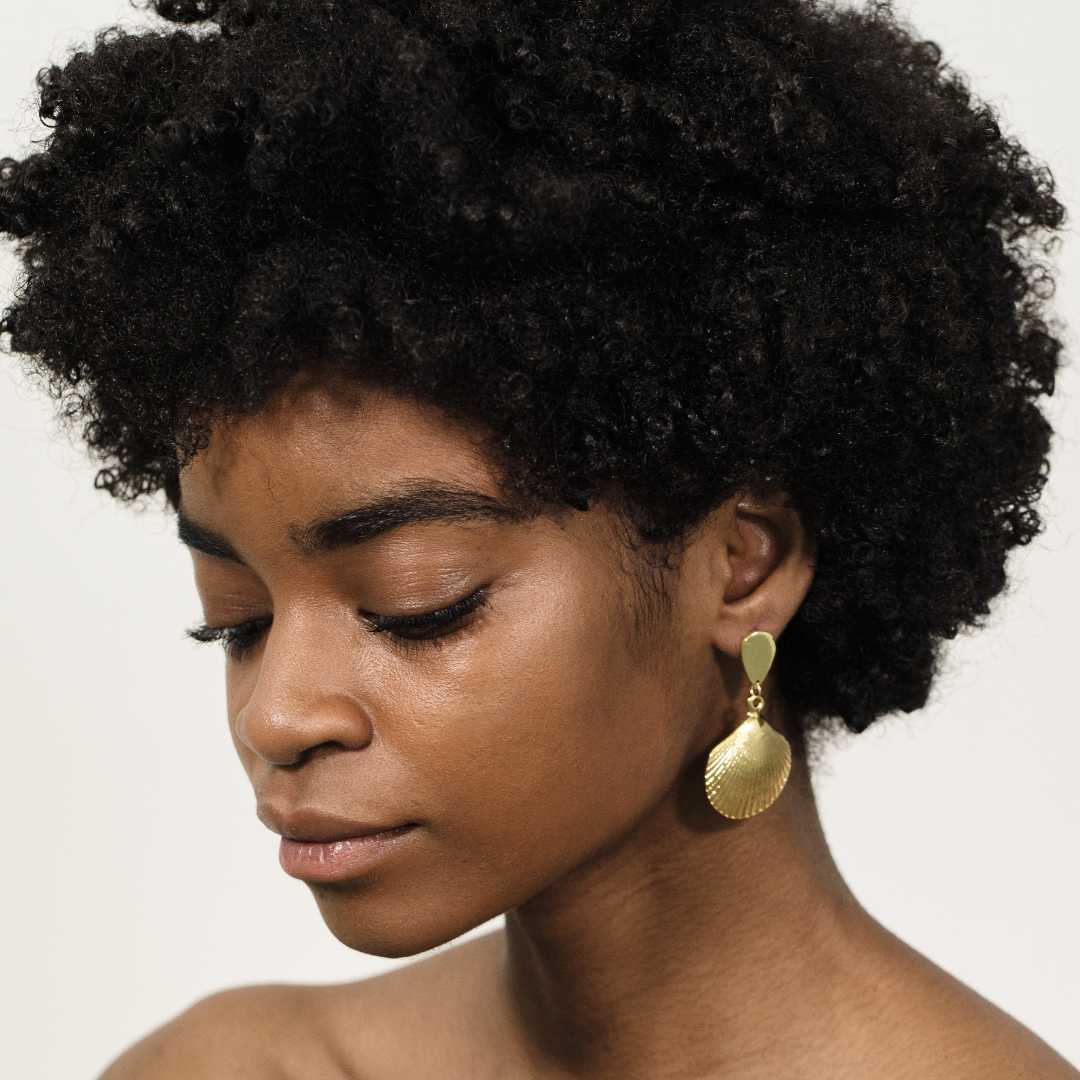 The Mar Earring from Montserrat New York made of 24k plated gold