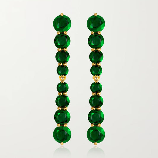 The Kittichai Earrings in Emerald Green