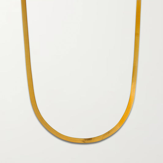 The Thick Herringbone Chain Necklace