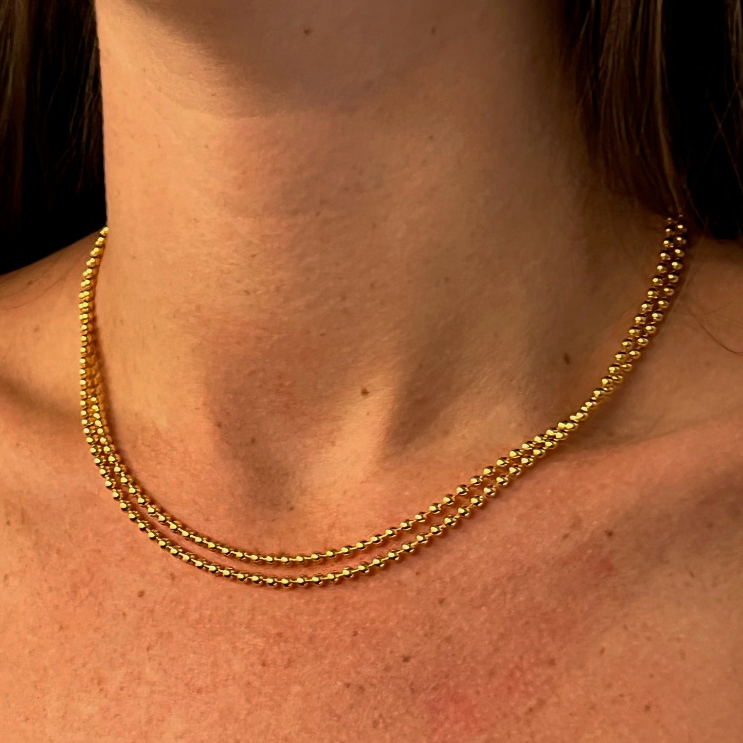 The Round Bead Chain Necklace